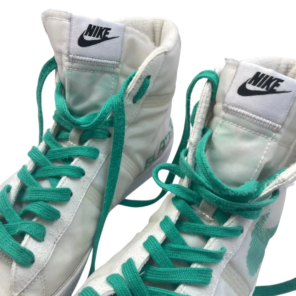 Nike By You LE Blazer Mid '77 Cozi Sneaker NFL Kyler Murray White Teal Men's 10‎